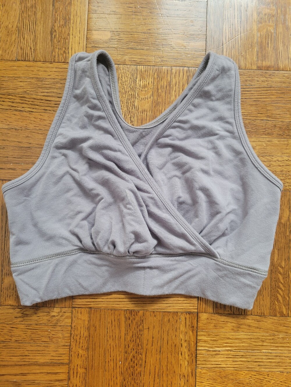 Kindred Bravely Light Gray Wrap Nursing Bra